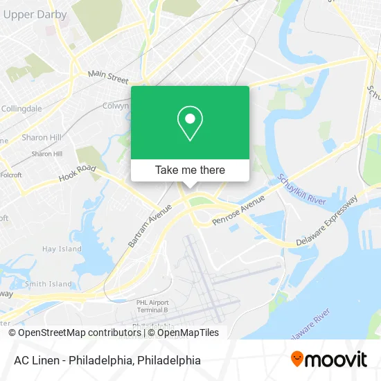 AC Linen - Philadelphia map