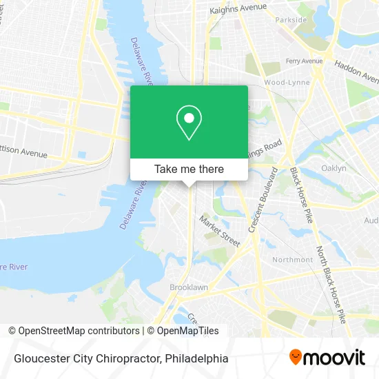 Gloucester City Chiropractor map