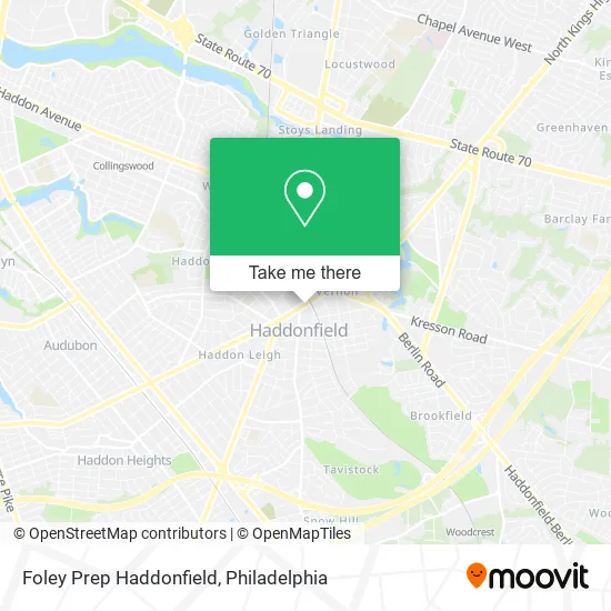 Foley Prep Haddonfield map