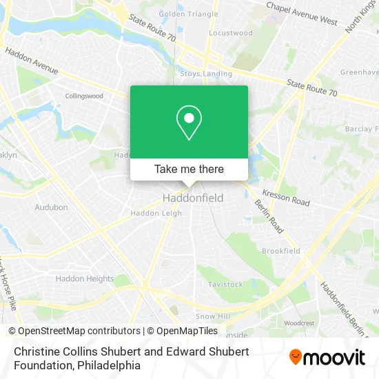 Christine Collins Shubert and Edward Shubert Foundation map