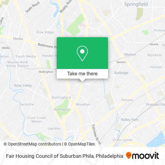 Fair Housing Council of Suburban Phila map