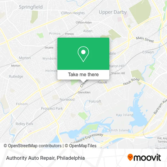 Authority Auto Repair map