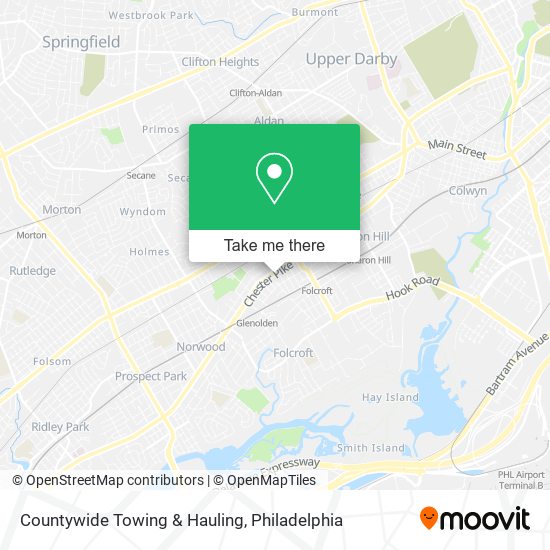 Countywide Towing & Hauling map