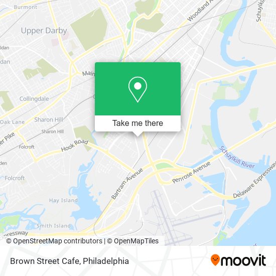 Brown Street Cafe map