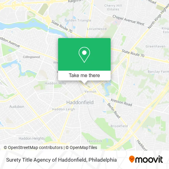 Surety Title Agency of Haddonfield map