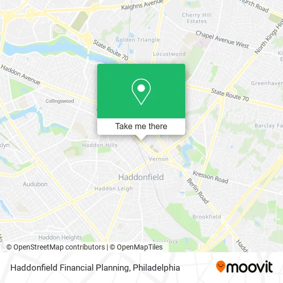 Haddonfield Financial Planning map