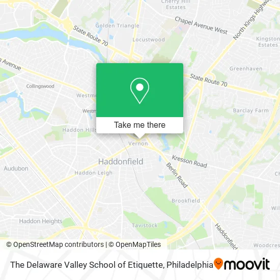 Mapa de The Delaware Valley School of Etiquette