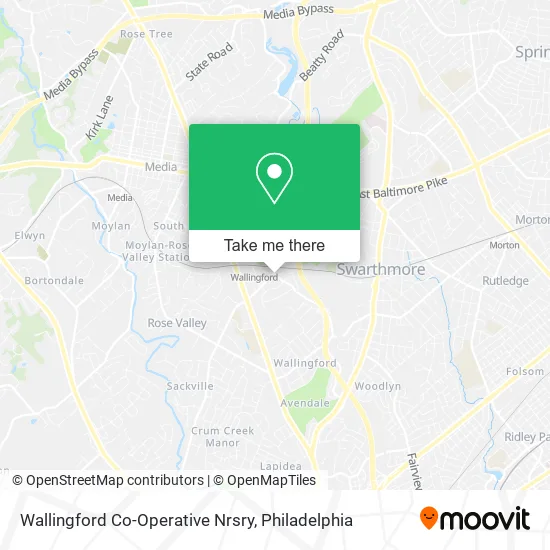Mapa de Wallingford Co-Operative Nrsry