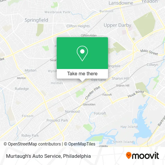 Murtaugh's Auto Service map