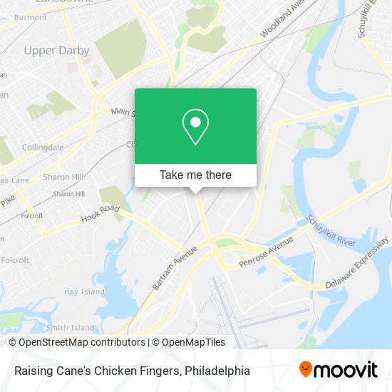 Raising Cane's Chicken Fingers map