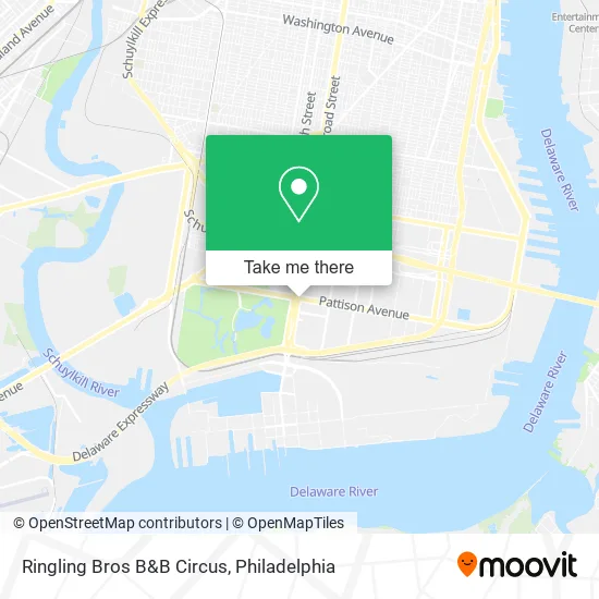 Ringling Bros B&B Circus map