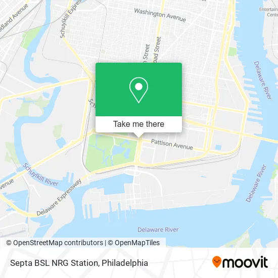 Mapa de Septa BSL NRG Station