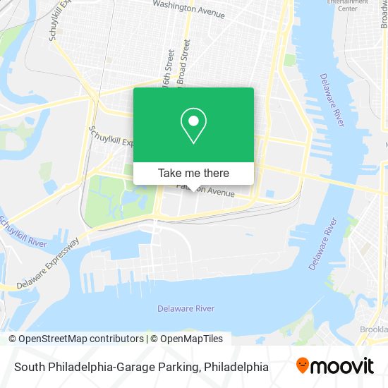 Mapa de South Philadelphia-Garage Parking