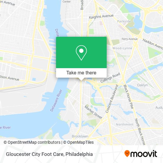 Gloucester City Foot Care map