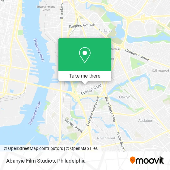 Abanyie Film Studios map