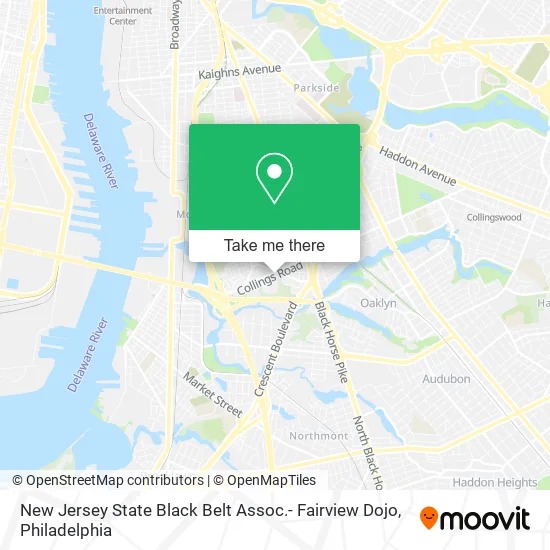 New Jersey State Black Belt Assoc.- Fairview Dojo map