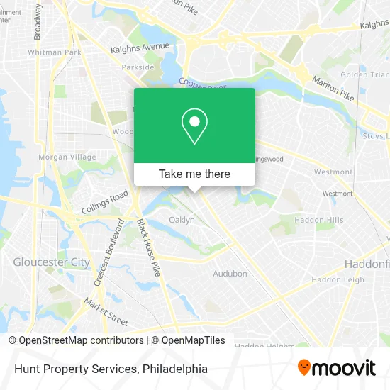 Hunt Property Services map