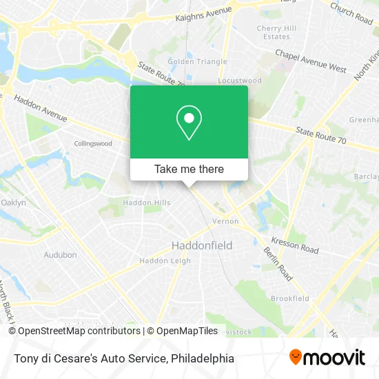 Tony di Cesare's Auto Service map