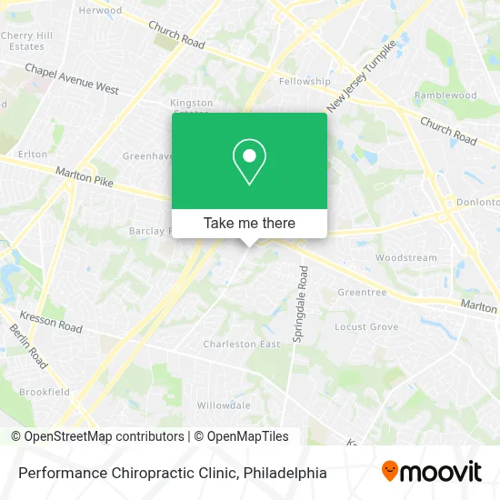 Performance Chiropractic Clinic map
