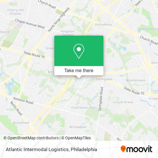 Mapa de Atlantic Intermodal Logistics