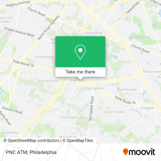 PNC ATM map