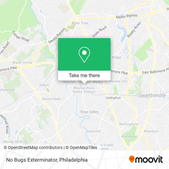 No Bugs Exterminator map
