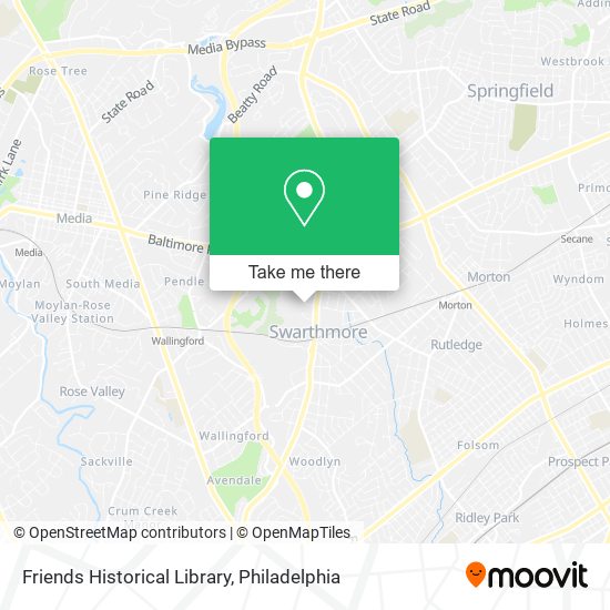 Friends Historical Library map