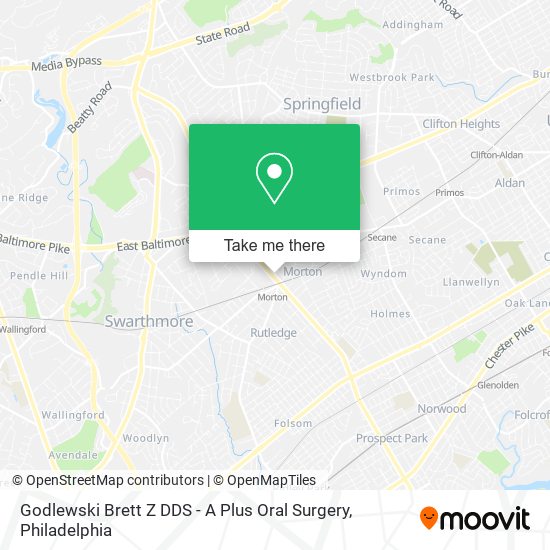 Mapa de Godlewski Brett Z DDS - A Plus Oral Surgery