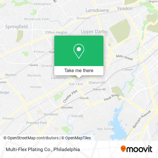 Mapa de Multi-Flex Plating Co.