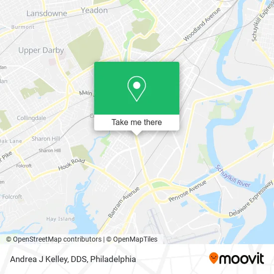 Andrea J Kelley, DDS map