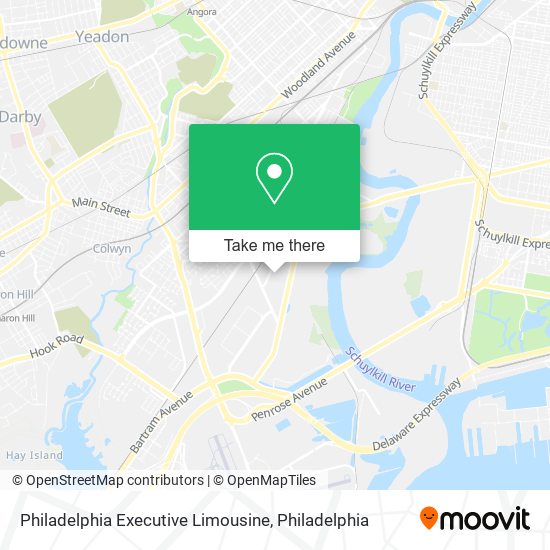 Mapa de Philadelphia Executive Limousine