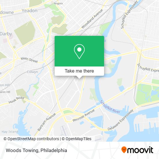 Mapa de Woods Towing