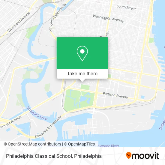 Philadelphia Classical School map