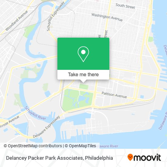 Mapa de Delancey Packer Park Associates