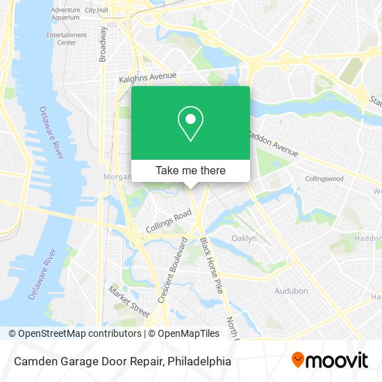 Camden Garage Door Repair map