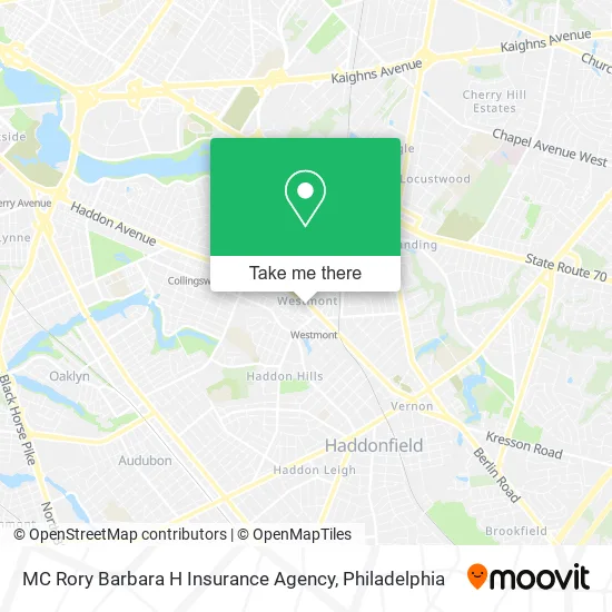 MC Rory Barbara H Insurance Agency map