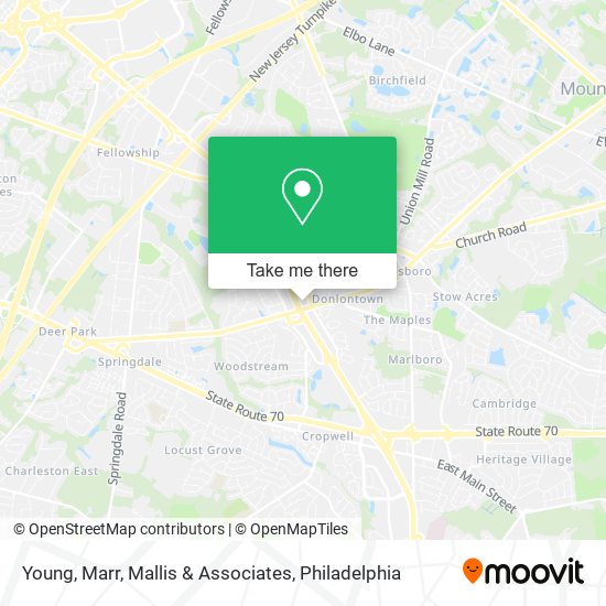 Young, Marr, Mallis & Associates map