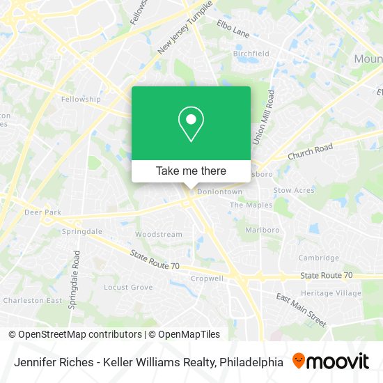 Mapa de Jennifer Riches - Keller Williams Realty