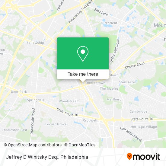 Jeffrey D Winitsky Esq. map