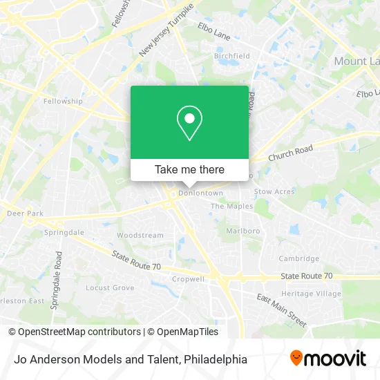 Jo Anderson Models and Talent map