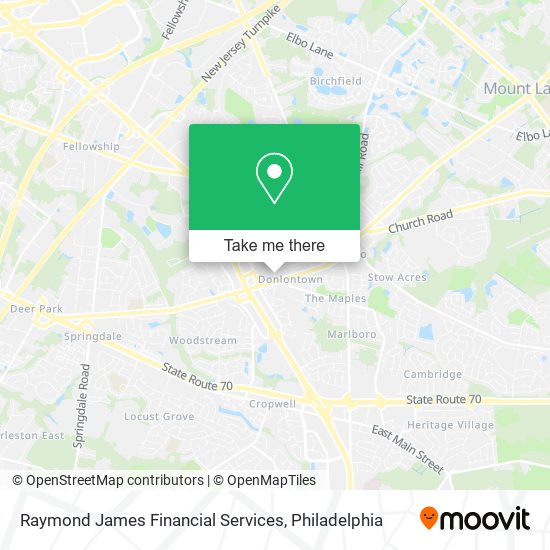 Raymond James Financial Services map