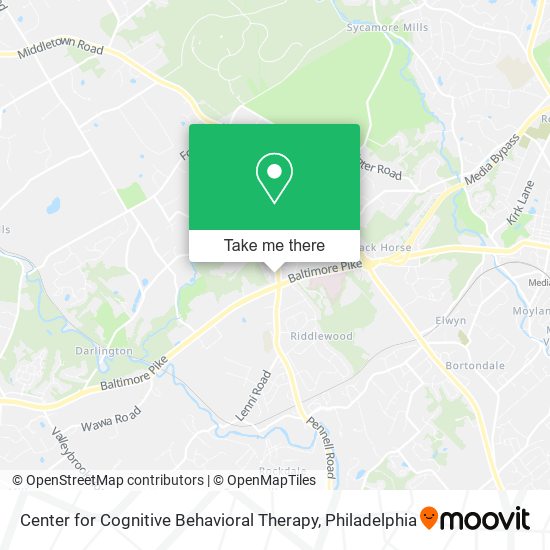 Mapa de Center for Cognitive Behavioral Therapy