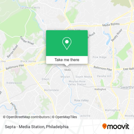 Septa - Media Station map