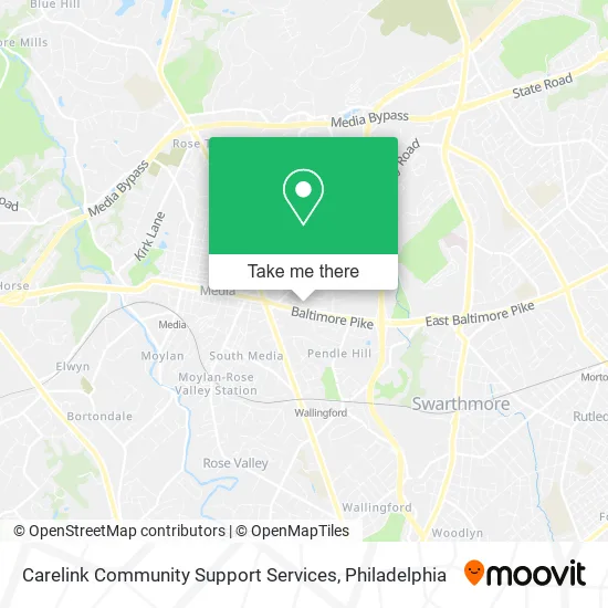 Mapa de Carelink Community Support Services