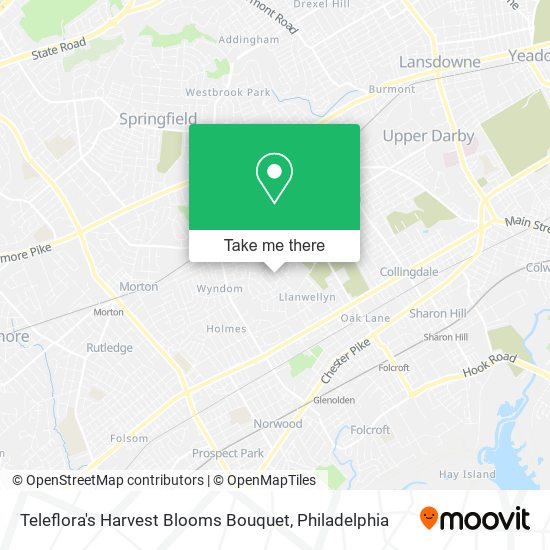 Teleflora's Harvest Blooms Bouquet map