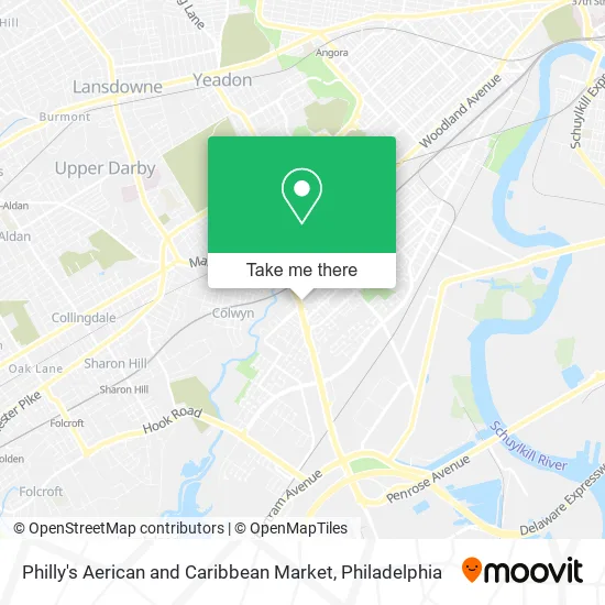 Philly's Aerican and Caribbean Market map