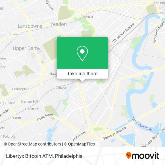 Mapa de Libertyx Bitcoin ATM