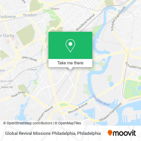 Global Revival Missions Philadelphia map