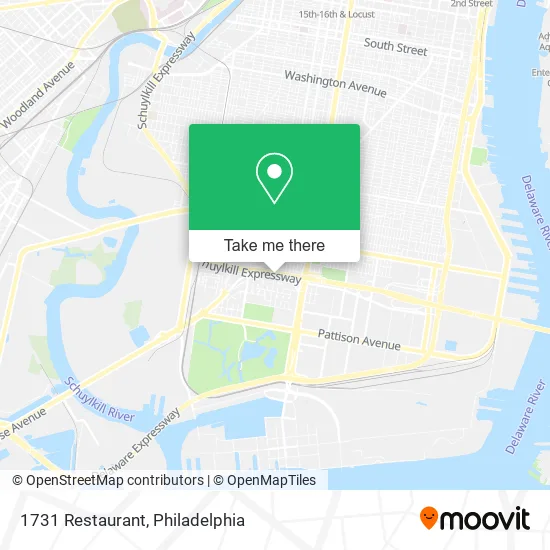 1731 Restaurant map