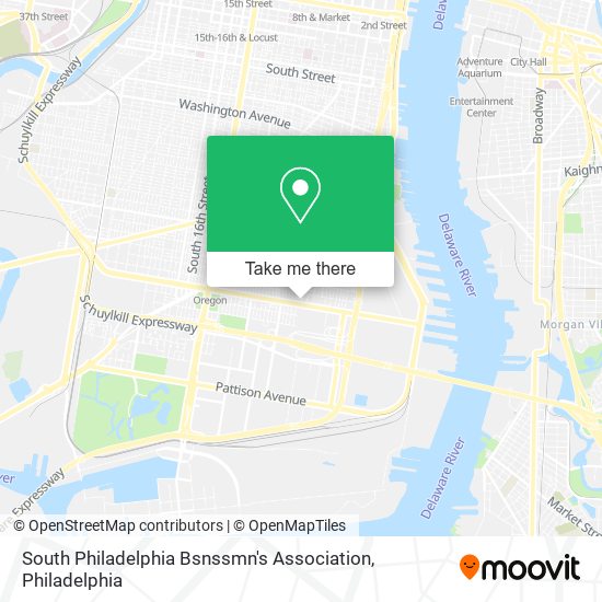 South Philadelphia Bsnssmn's Association map